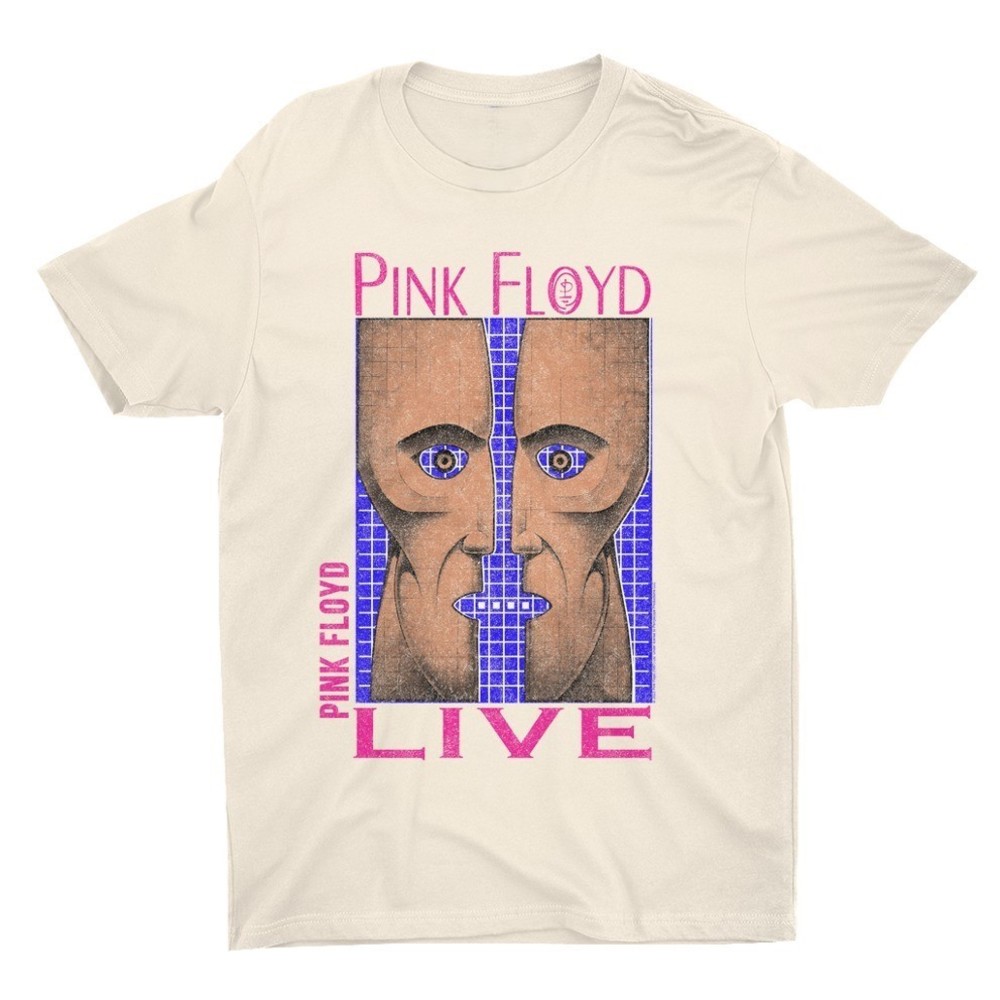 Neon Blue Pink Division Bell Shirt